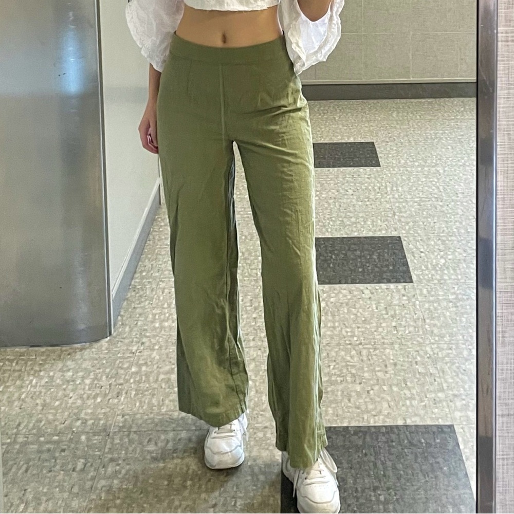 Windsor Olive Wide Leg Pants